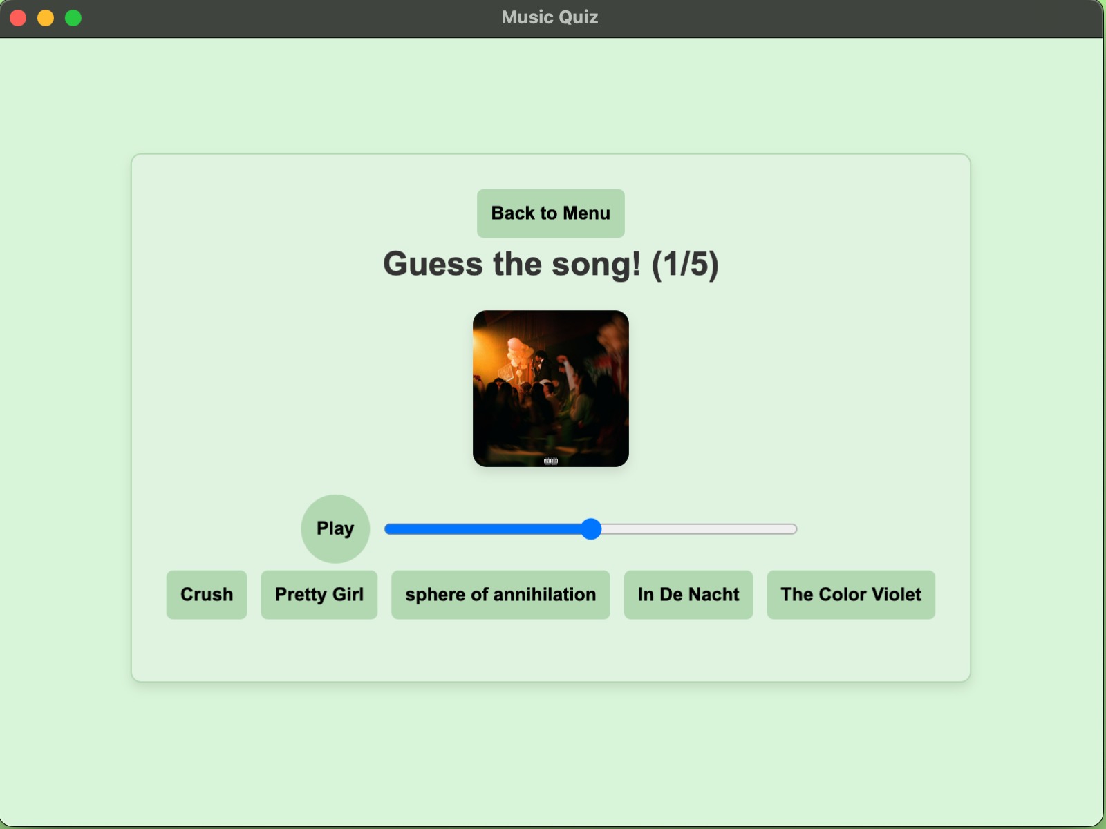 Music Quiz Electron App